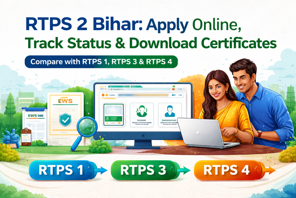 RTPS 2 Bihar Apply Online, Track Status & Download Certificates  Compare with RTPS 1, RTPS 3 & RTPS 4